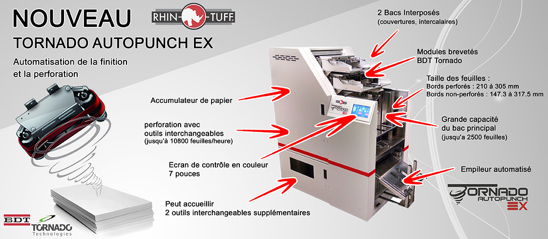 TORNADO AUTOPUNCH EX RHIN O TUFF perforeuse industrielle multifonction